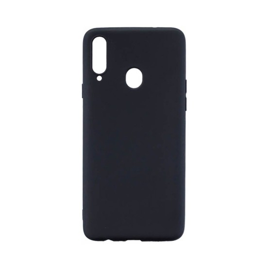 Capa de Silicone Macio para Samsung Galaxy A20s Preto